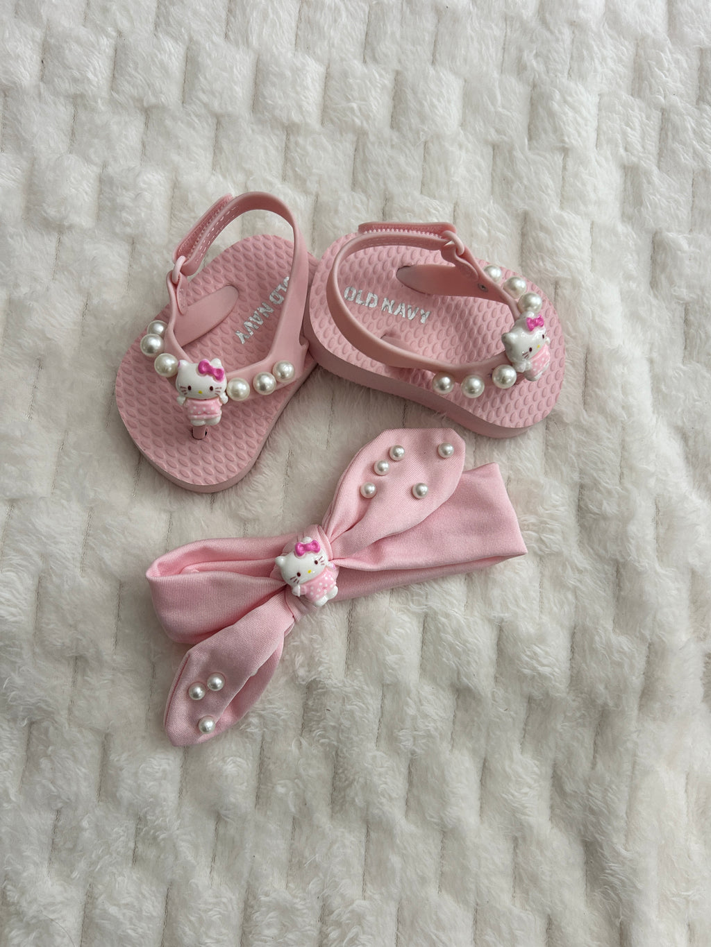 Diadema con sandalias de bb
