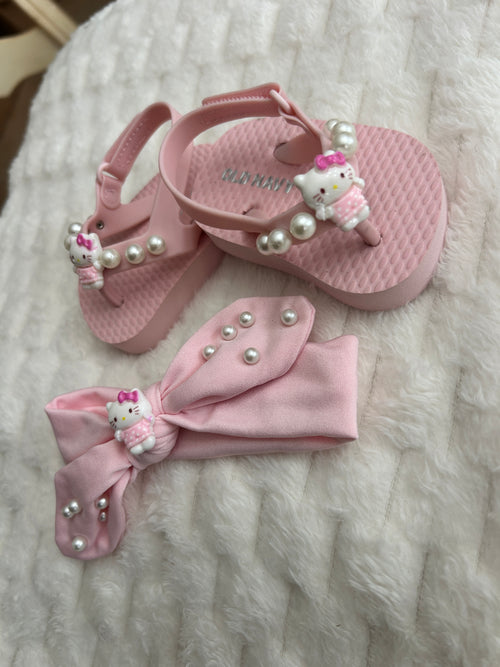 Diadema con sandalias de bb